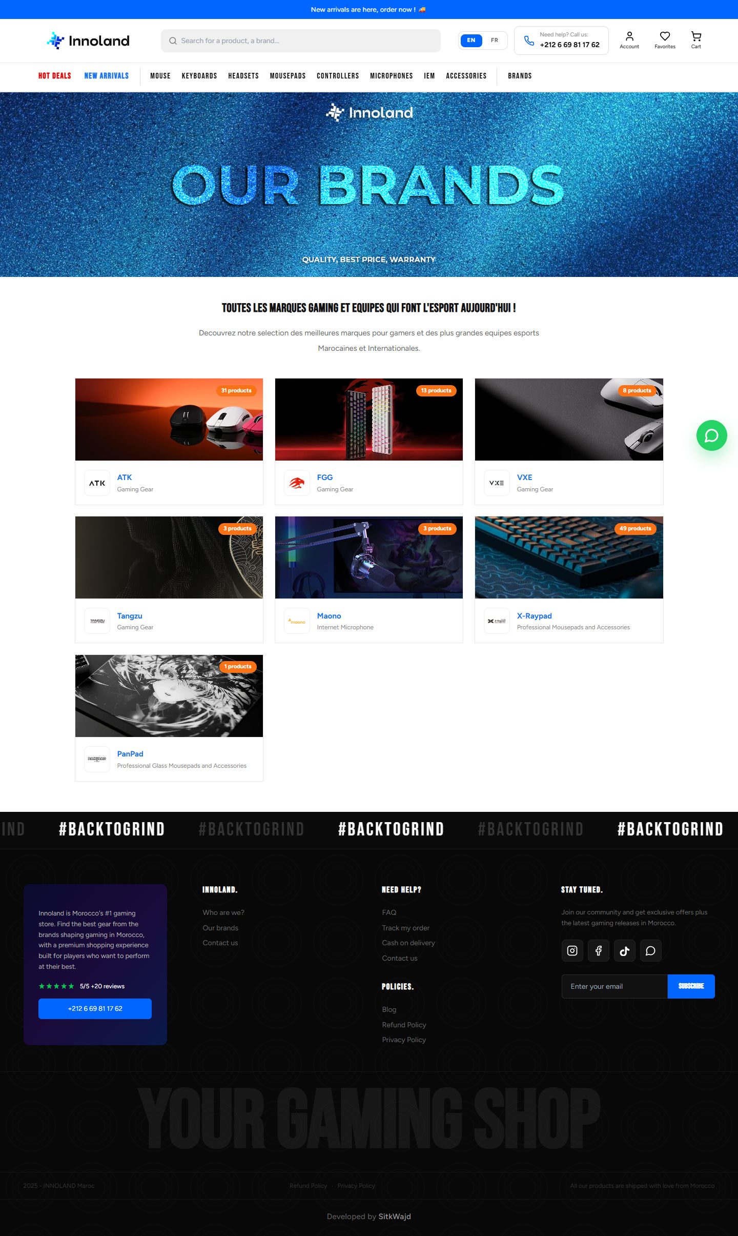 Innoland — site e-commerce — Boutique