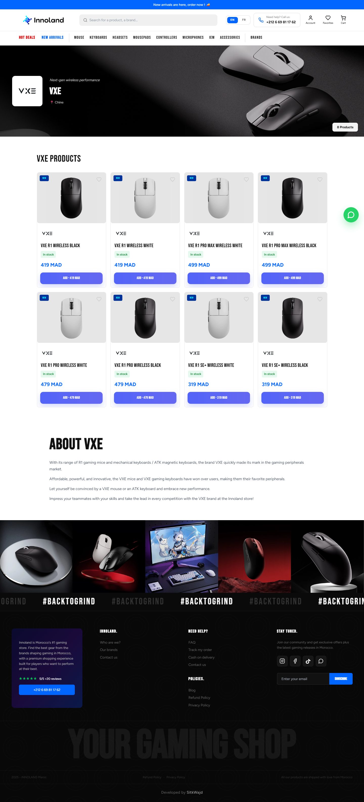 Innoland — site e-commerce — Boutique