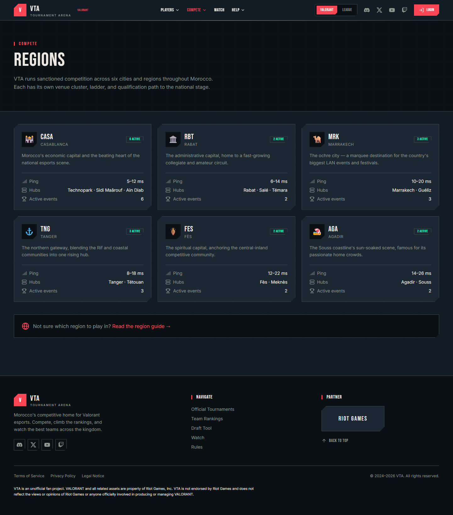 VTA — Arène esport — Plateforme